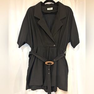 Showpo black romper. US size 14
